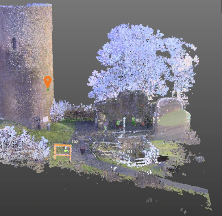 Aufmaß in der Vermessung: Laserscanner Punktwolke