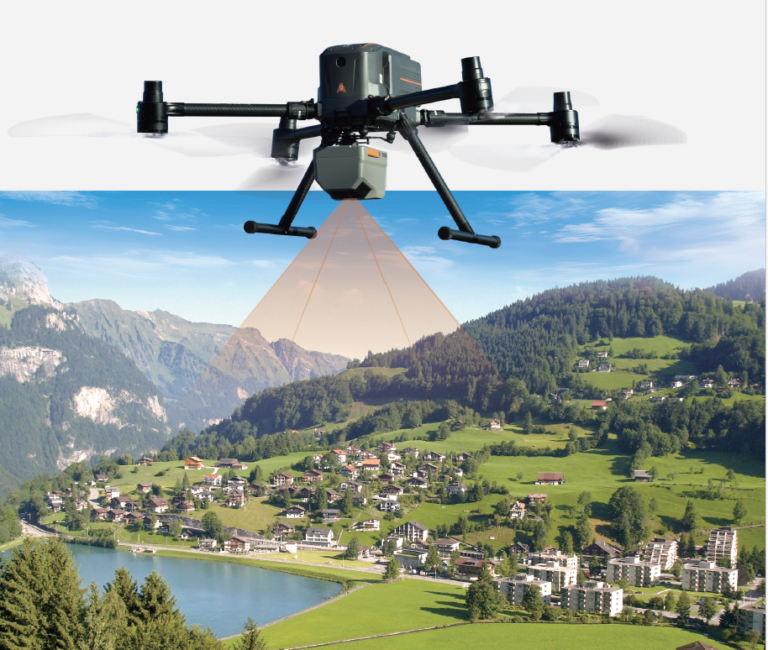Vermessungsdrohne X500 mit LiDAR Scanner AA6