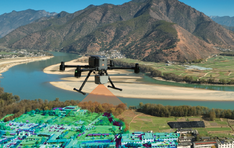 Drohnenvermessung mit Vermessungsdrohne X500 und LiDAR Scanner AA6