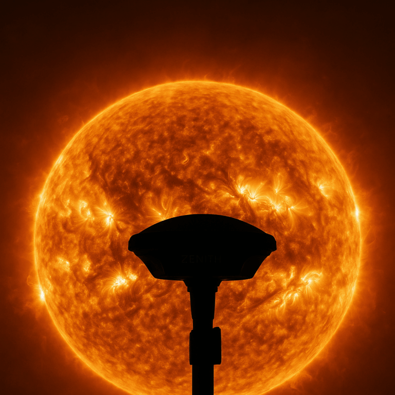 Sonne mit GNSS