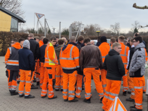 Digitale Vermessung zur Roadshow 2026 zog viele Interessieret an, wie auf dem Bild zu sehen ist.