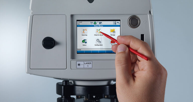 Bild des Bedienfeldes der Leica ScanStation P40